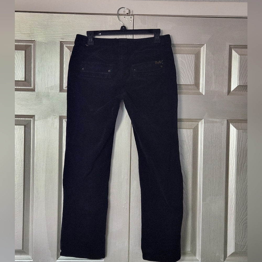 Michael Kors Black Corduroy Straight Leg Pants Size 6 - Picture 4 of 5